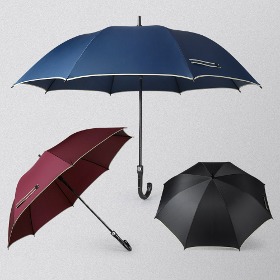 옴브로스 곡자핸들 엣지보더 장우산 3color